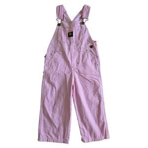 John Deere Pink Striped Overalls